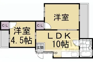 大鳳ハイツ【405号室】の間取り