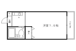 ドミ大田【204号室】の間取り