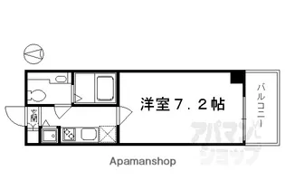 コスモフォーラム四条【507号室】の間取り