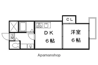 京都ノーザンフラット【402号室】の間取り