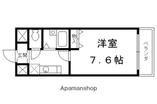 エフラス京都御所西【502号室】の間取り