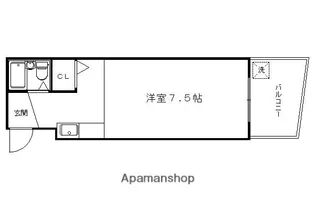 シャトーフロントナック【2階】の間取り