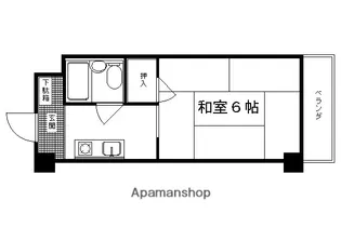 プェネリジェール西五条【502号室】の間取り