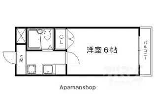 衣笠ホワイトハイム【3階】の間取り