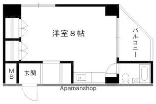 レジデンス浅野【205号室】の間取り
