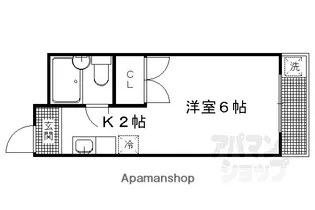 ポルト壱番館【3E号室】の間取り