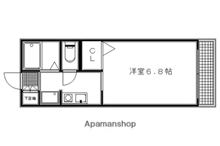 1Rの間取り画像