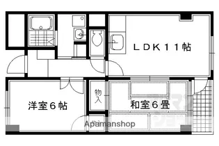シルベーヌ北山【305号室】の間取り