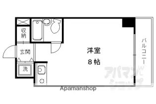 エクレーヌ御池【1004号室】の間取り