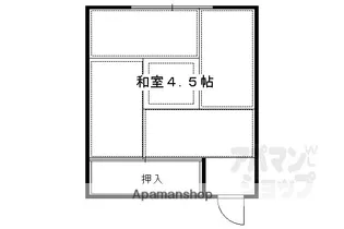 下鴨荘【13号室】の間取り
