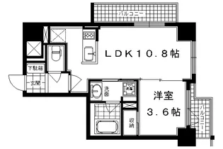 ダイナシティ二条城前【303号室】の間取り