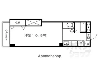 中嶋マンション【A3号室】の間取り