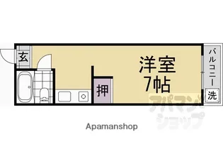 コーポ池端【205号室】の間取り