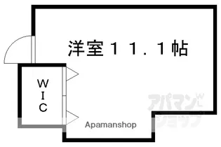 カーサミーア北白川【208号室】の間取り