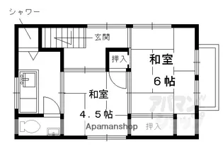 吉田アパート【6号室】の間取り