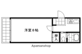 シャトレナカイ三条【5階】の間取り