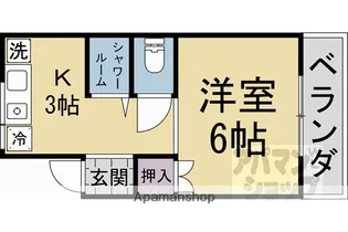 ハイツ山喜【B-2号室】の間取り