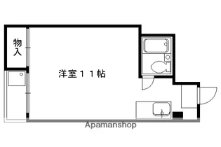 スイングべにや【401号室】の間取り