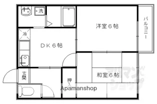 ヴィヴァーチェ西賀茂【101号室】の間取り