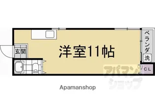 コーポ北白川【305号室】の間取り