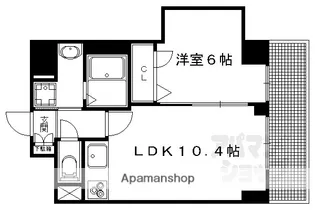 都壱番館 三条堀川【503号室】の間取り