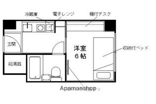 コスモリード京都今出川【1007号室】の間取り