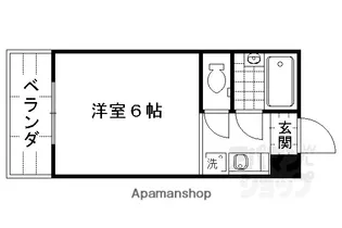 アルティ紫野【108号室】の間取り