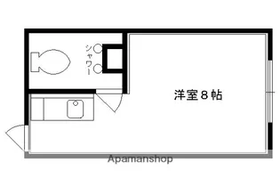 粟津ハイツ【301号室】の間取り