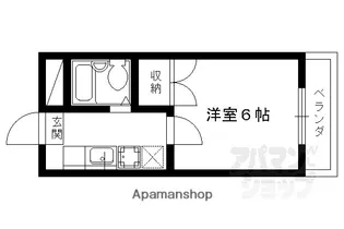 ラ・シャンブル【407号室】の間取り