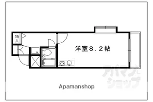DETOMー1京大前II【206号室】の間取り