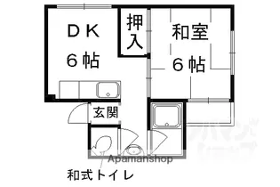 御土居マンション【102号室】の間取り