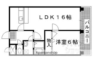 長八館【2-D号室】の間取り