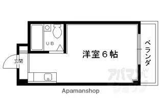 コーポ西賀茂【408号室】の間取り