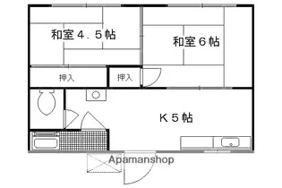 マンション竹葉【1号室】の間取り