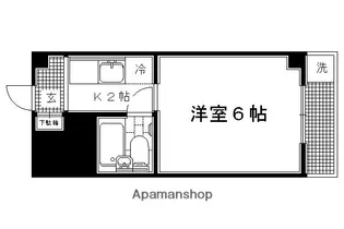 ドミトリーアルバ【26号室】の間取り