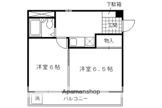 御所俵【402号室】の間取り