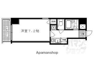 エステムコート御所南【401号室】の間取り