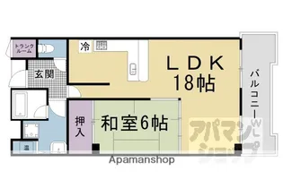 【分譲】御所前スカイマンション【207号室】の間取り