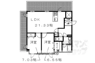 メディナ烏丸御池【1203号室】の間取り