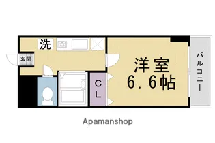 セントポーリア丸太町【305号室】の間取り