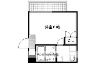 シティパレス御所西【4階】の間取り