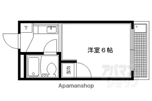 リバーサイド西村【202号室】の間取り