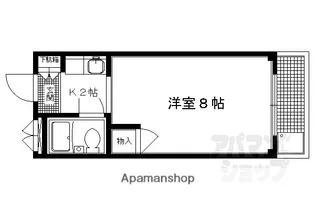 リバーサイド西村【306号室】の間取り