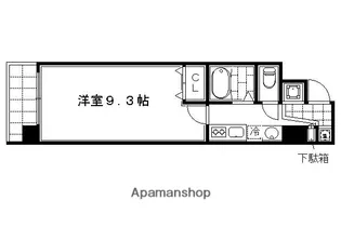 パサージュ二条城東【304号室】の間取り