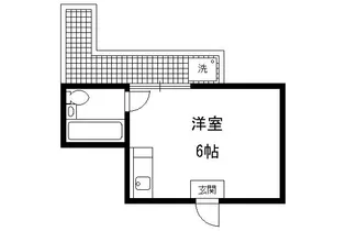 ライブコート二軒茶屋【404号室】の間取り