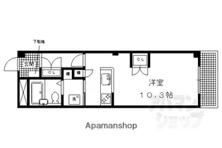 ラ・カモガワ62【102号室】の間取り