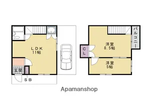メゾンクレール【101号室】の間取り