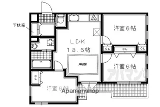 グリーンヒル下鴨本通【202号室】の間取り