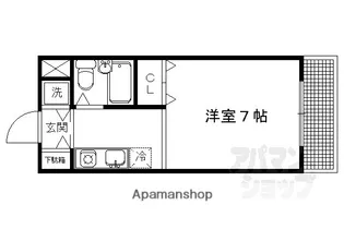 北園1200【203号室】の間取り