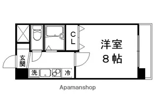 グリーンメイプル衣笠【5階】の間取り